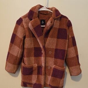 Cozy Kids Checkered Jacket